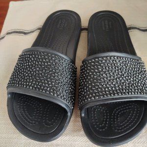 Crocs Women's Diamante Embelissed Sloane Slide